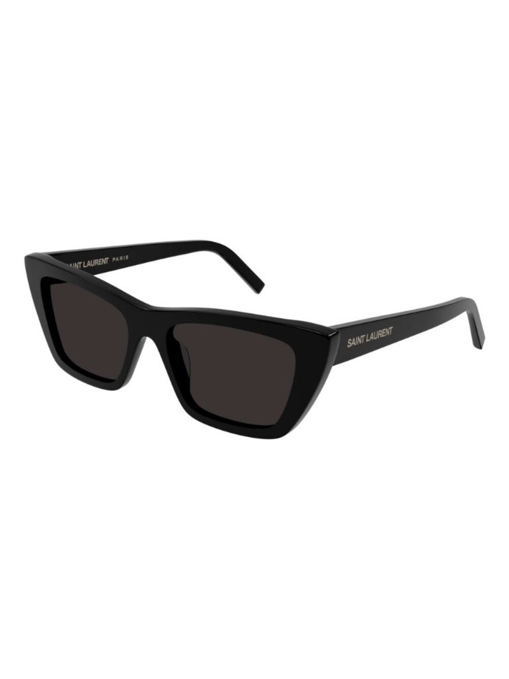 New Saint Laurent Women's Sunglasses Black Butterfly Grey Lens Acetate Frame
